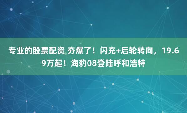 专业的股票配资 夯爆了！闪充+后轮转向，19.69万起！海豹08登陆呼和浩特